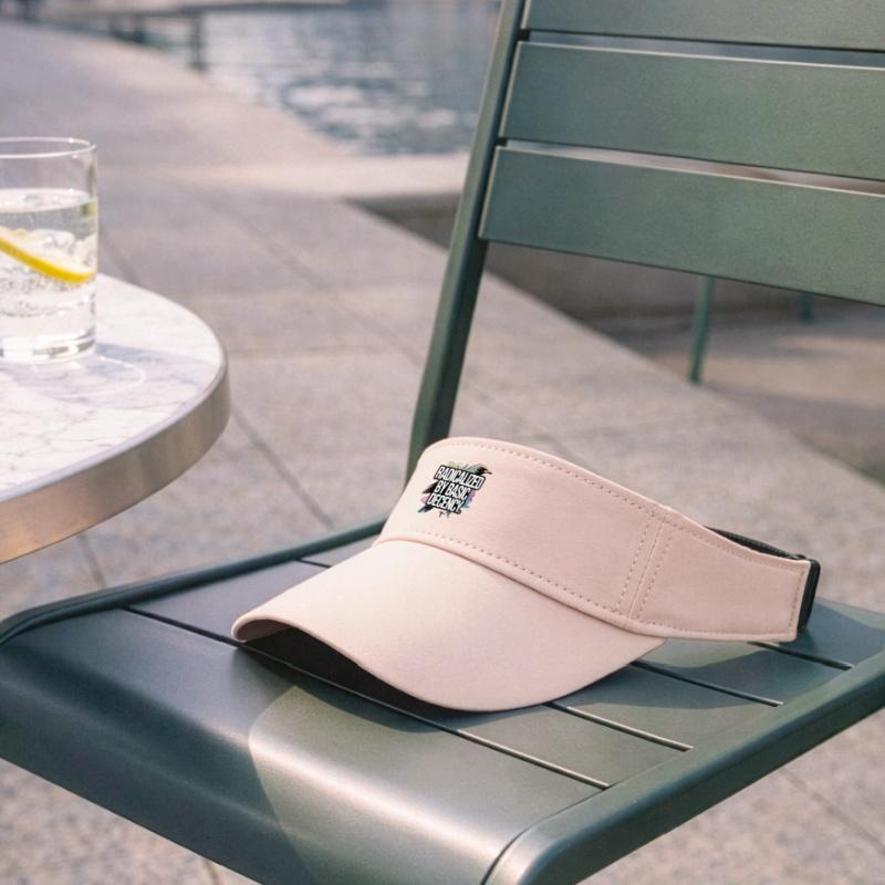 Radicalized by Basic Decency Statement Recycled Sun Visor Cap