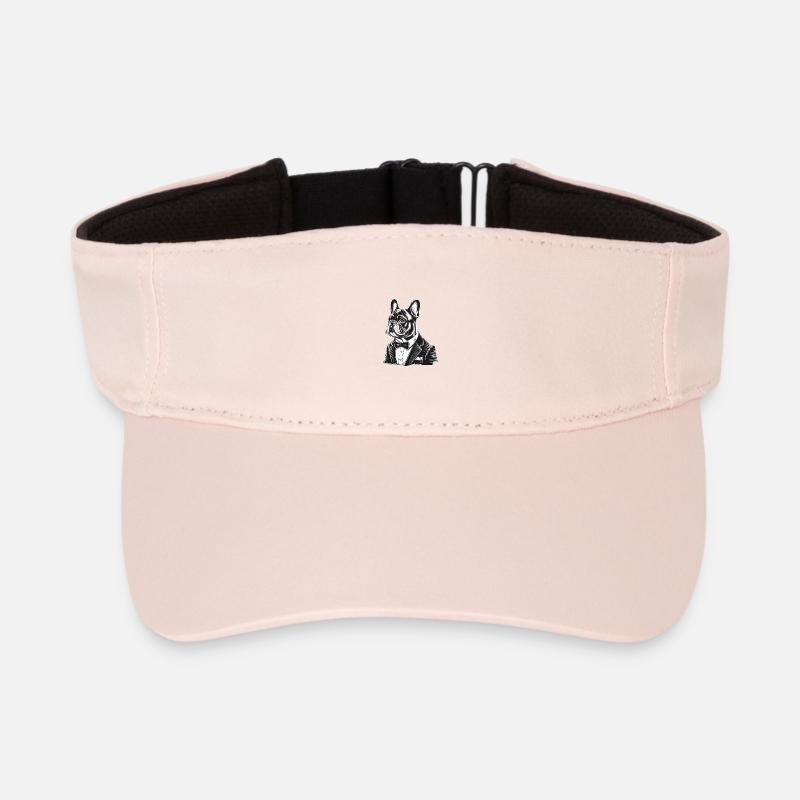 Bouledogue français - Visière de sport recyclée - rose cristal