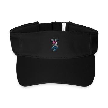 Scuba Girl Taucherin Design - Recyceltes Visor Cap - Schwarz - Vorne