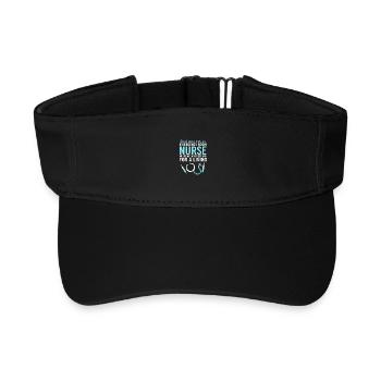 Notfall Krankenschwester Ambulanz - Recyceltes Visor Cap - Schwarz - Vorne
