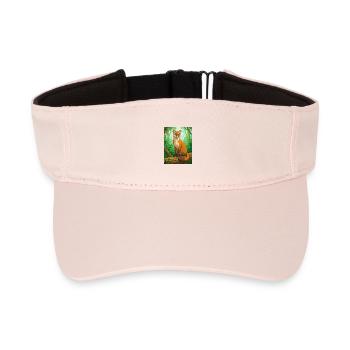 Fossa Elégante chasseresse de Madagascar, épurée, sile - Visière de sport recyclée - rose cristal - Devant