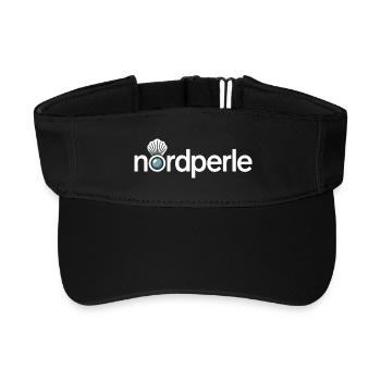 Nordperle Hamburg Nordsee Ostsee Norddeutsch Deern - Recyceltes Visor Cap - Schwarz - Vorne