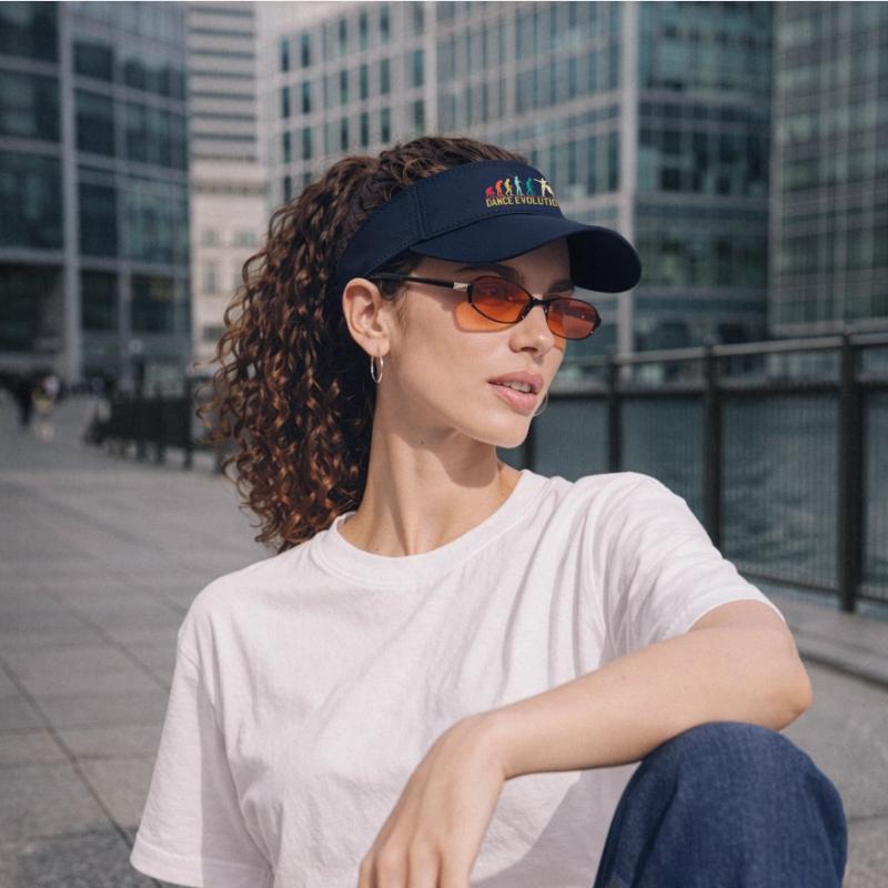 Conception de silhouette d'évolution de la danse Visière de sport recyclée