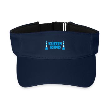 Coastal Child - Recycled Sun Visor Cap - navy - Front