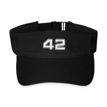 NERDY pour toujours - 42 - Visière de sport recyclée - noir - Devant