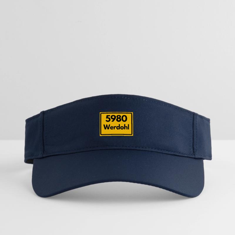OLD POSTCODE POSTCODE RETRO 5980 WERDOHL HEIMAT Recycled Sun Visor Cap