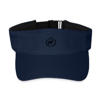 Kuh im Lorbeerkranz mit Sternen - Recyceltes Visor Cap - Navy - Vorne