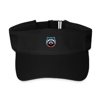 Racoon - I came to stay - Recycled Sun Visor Cap - black - Front
