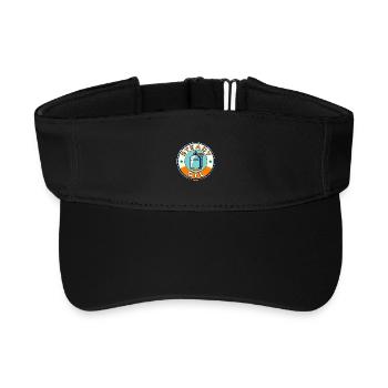 Steady Oil Vintage Badge - Recycled Sun Visor Cap - black - Front