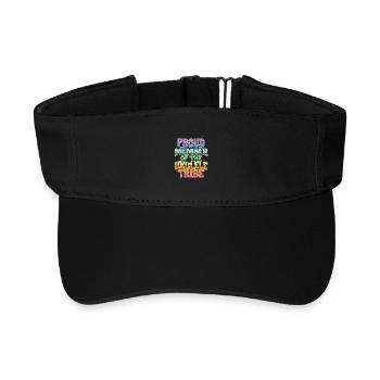 Proud Member of the Ukulele Tribe - Recyceltes Visor Cap - Schwarz - Vorne