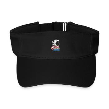 Simply a Lady Who Loves Hunting Outdoors - Recycled Sun Visor Cap - black - Front