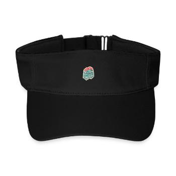 Kraichgau Baden Württemberg Winter   - Recyceltes Visor Cap - Schwarz - Vorne