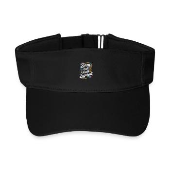 sorry didn't listen distracted anti social - Recycled Sun Visor Cap - black - Front