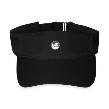 Unicorn in Starry Night Circle Picture - Recycled Sun Visor Cap - black - Front
