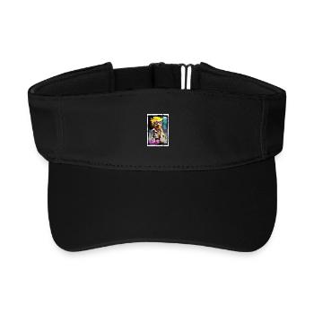 Poupée oiseau inhabituelle de style punk - Visière de sport recyclée - noir - Devant