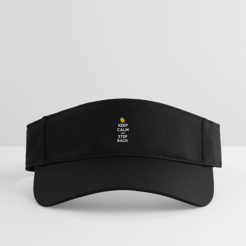 Keep calm and step back Recycled Sun Visor Cap