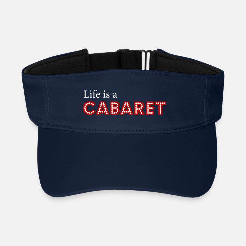 Life_is_a_cabaret - Visière de sport recyclée - marine