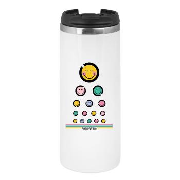 Eye test Happy - Thermal Cup - white - Front