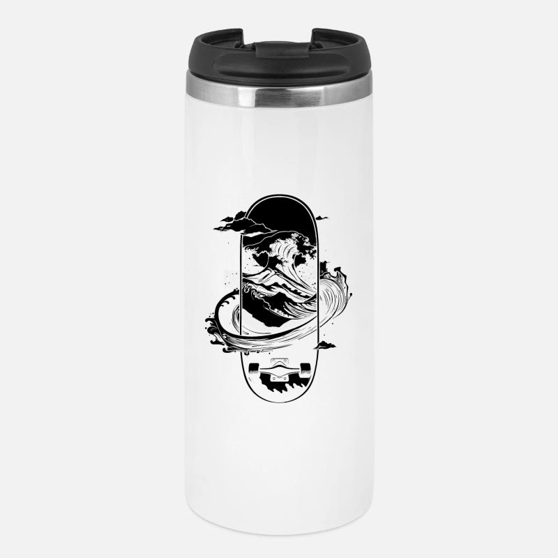 Skateboarding Graphics - Thermal Cup - white