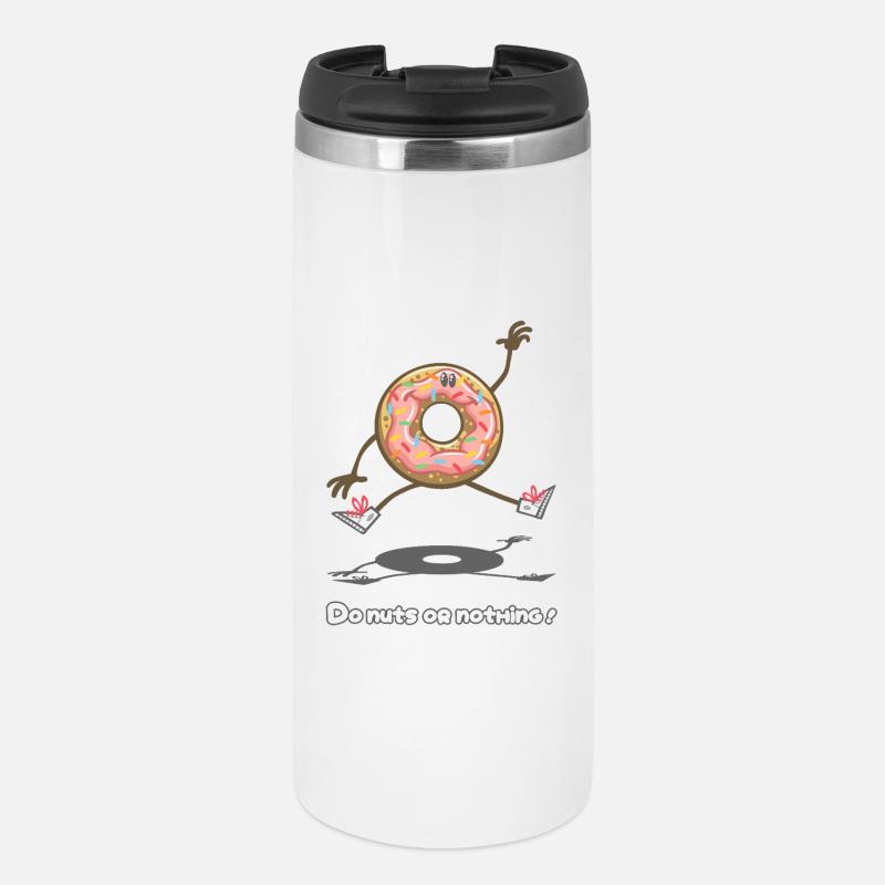 Verrückt machen oder nichts ! - Thermobecher - Weiß