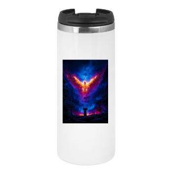 Ascension du Phénix sur l’Abîme ardent - Mug isotherme - blanc - Devant