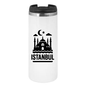 Istanbul Silhouette Landmark - Thermal Cup - white - Front