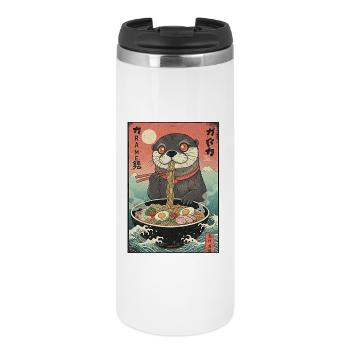 Nouilles ramen à la loutre de Kawaii - Mug isotherme - blanc - Devant