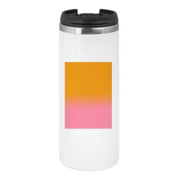 Gradient - orange pink customizable - Thermal Cup - white - Front