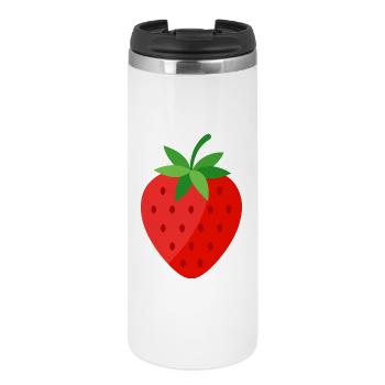fraise - Mug isotherme - blanc - Devant