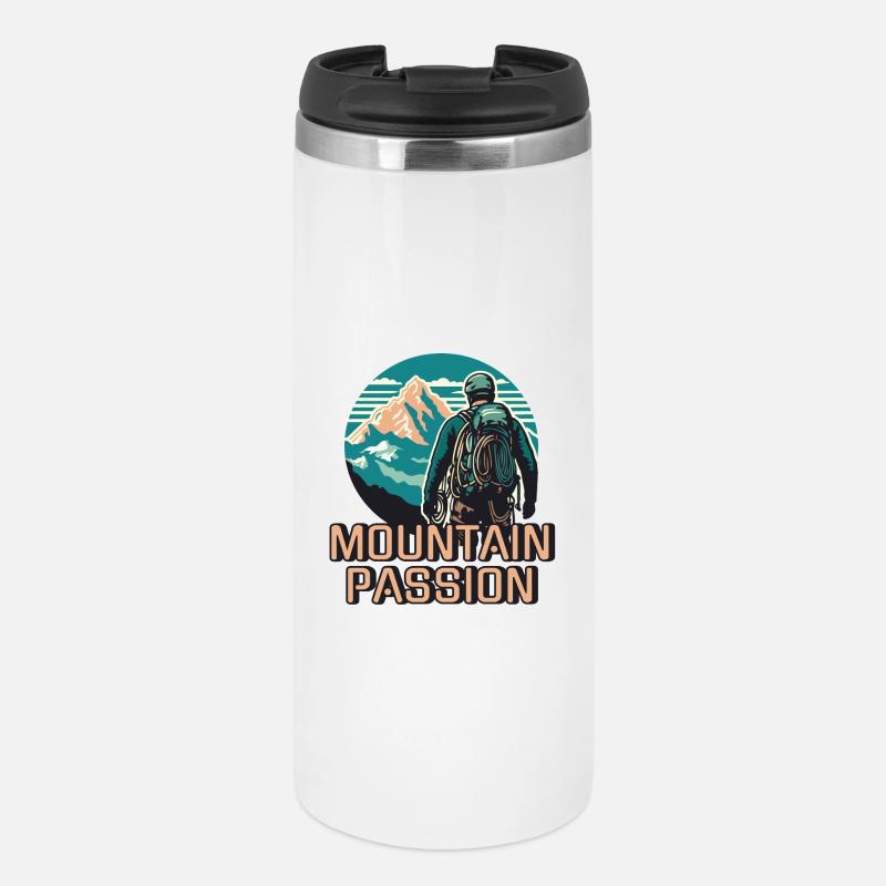 Mountain Passion Climber - Thermal Cup - white