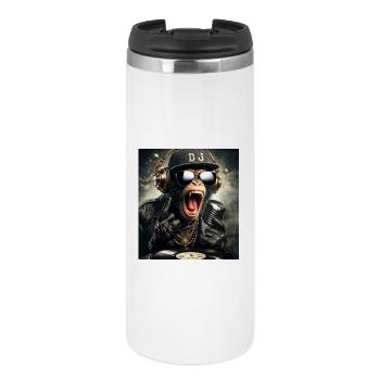 DJ Monkey - Thermal Cup - white - Front