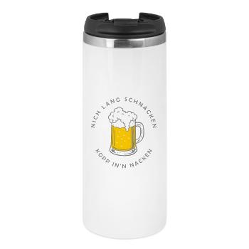 Nich lang schnacken - tasse dans le cou - Mug isotherme - blanc - Devant