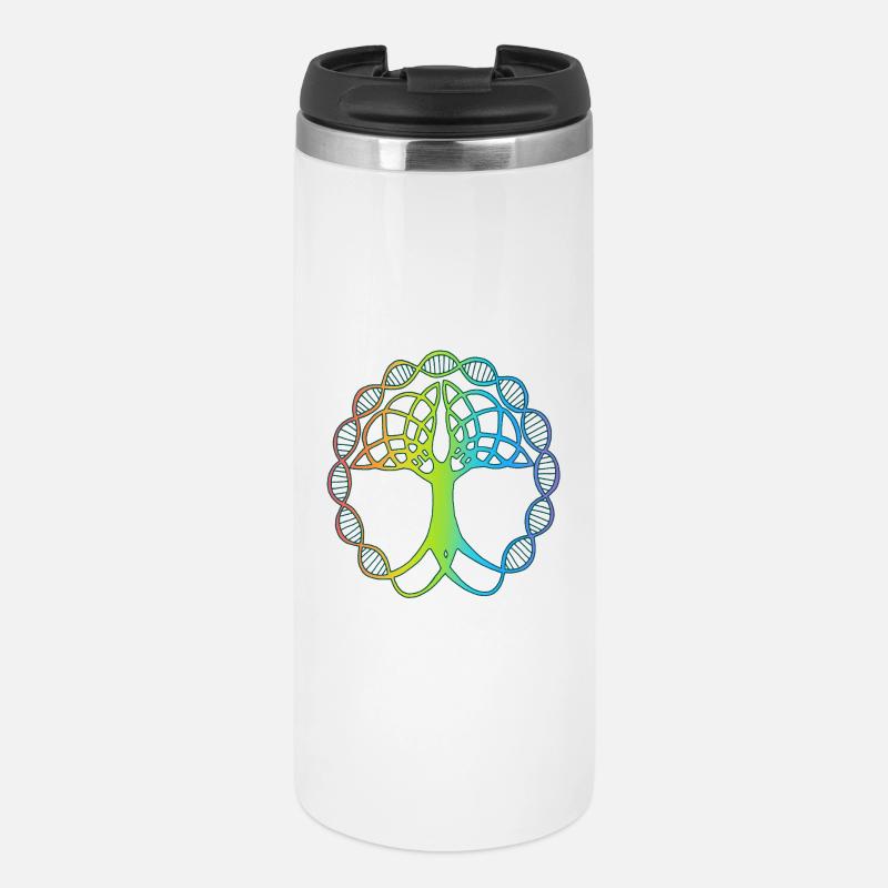 Strange multicolored tree - Thermal Cup - white