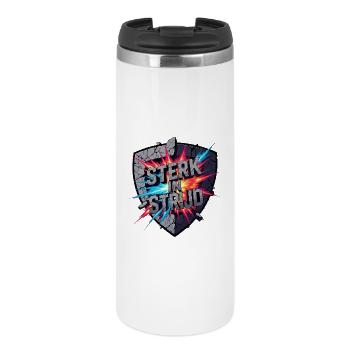 Strong in battle - Thermal Cup - white - Front