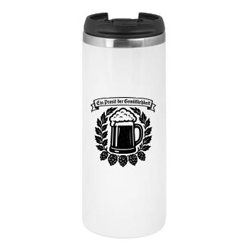 Ein Prosit der Gemütlichkeit - Mug isotherme - blanc - Devant