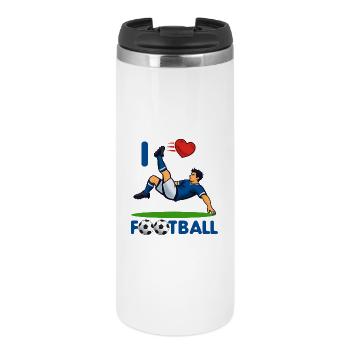 HerzKick Coup de pied aérien Football - Mug isotherme - blanc - Devant