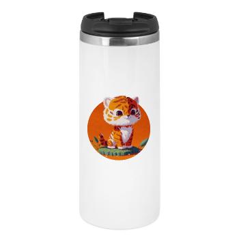 Little Tiger So Cute Child - Thermal Cup - white - Front