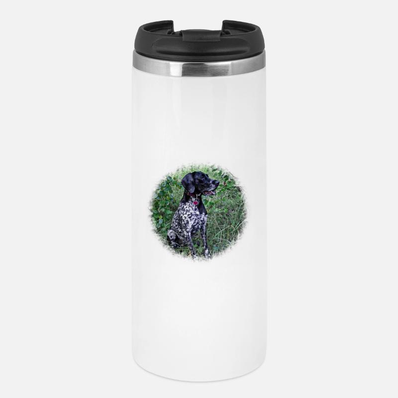 Hound Dog German Shorthaired Pointer - Thermal Cup - white