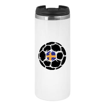 Handballeur Handball Suède Championnat d’Europe Symbole Logo icône - Mug isotherme - blanc - Devant