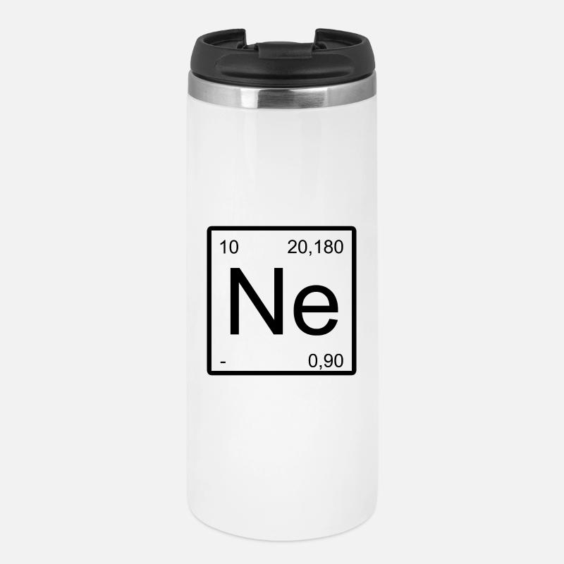 Typographie d’éléments néon - Mug isotherme - blanc