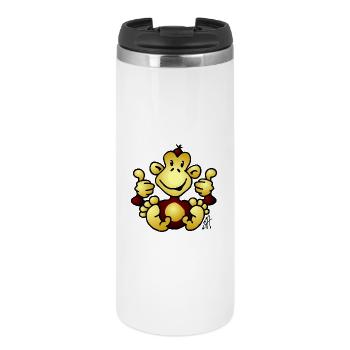 Singe - Mug isotherme - blanc - Devant