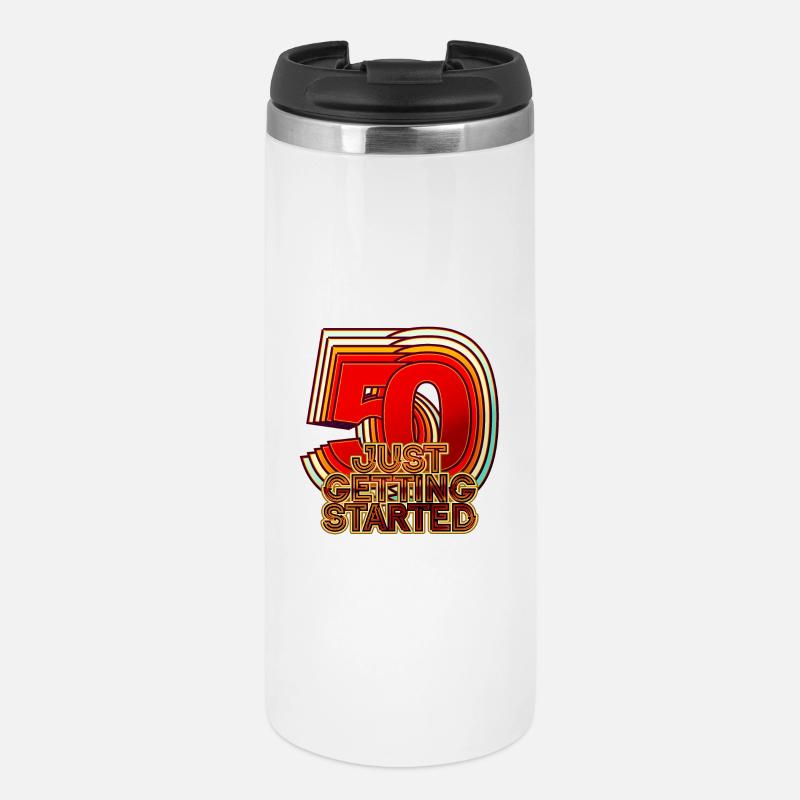 50th birthday - Thermal Cup - white