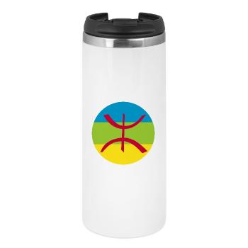Aufkleber Berber Flagge Roundel Amazon - Thermobecher - Weiß - Vorne