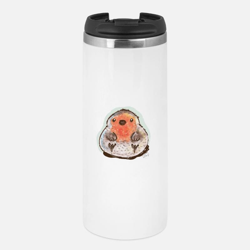 Bubble Robin - Thermal Cup - white
