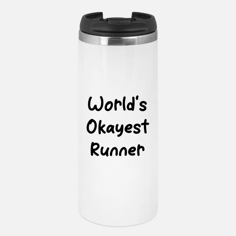 World's okayest Runner - Thermal Cup - white