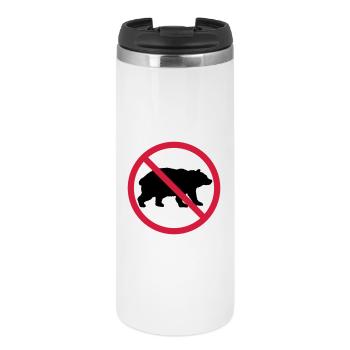 Bear Forbidden Shield - Thermal Cup - white - Front