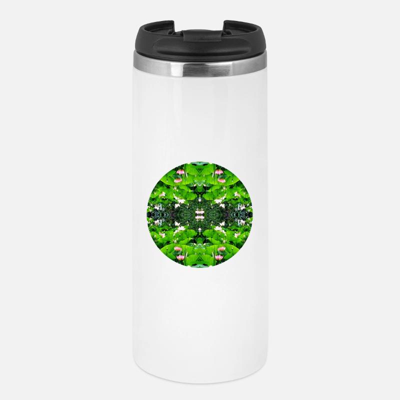 Nature Mandala Dennenlohe - Thermal Cup - white