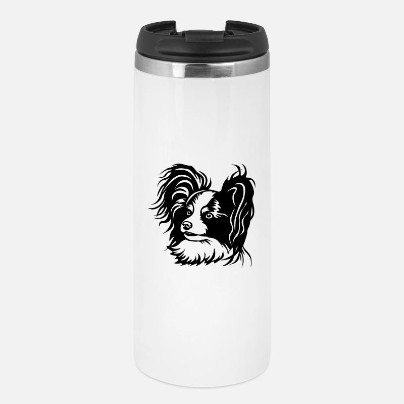 Papillon Head - Thermal Cup - white
