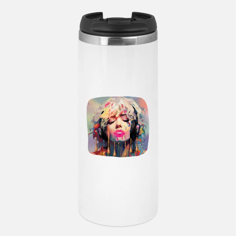 Pop Art & Music - Thermal Cup - white