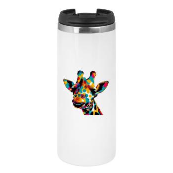 Girafe Pop Art - Mug isotherme - blanc - Devant